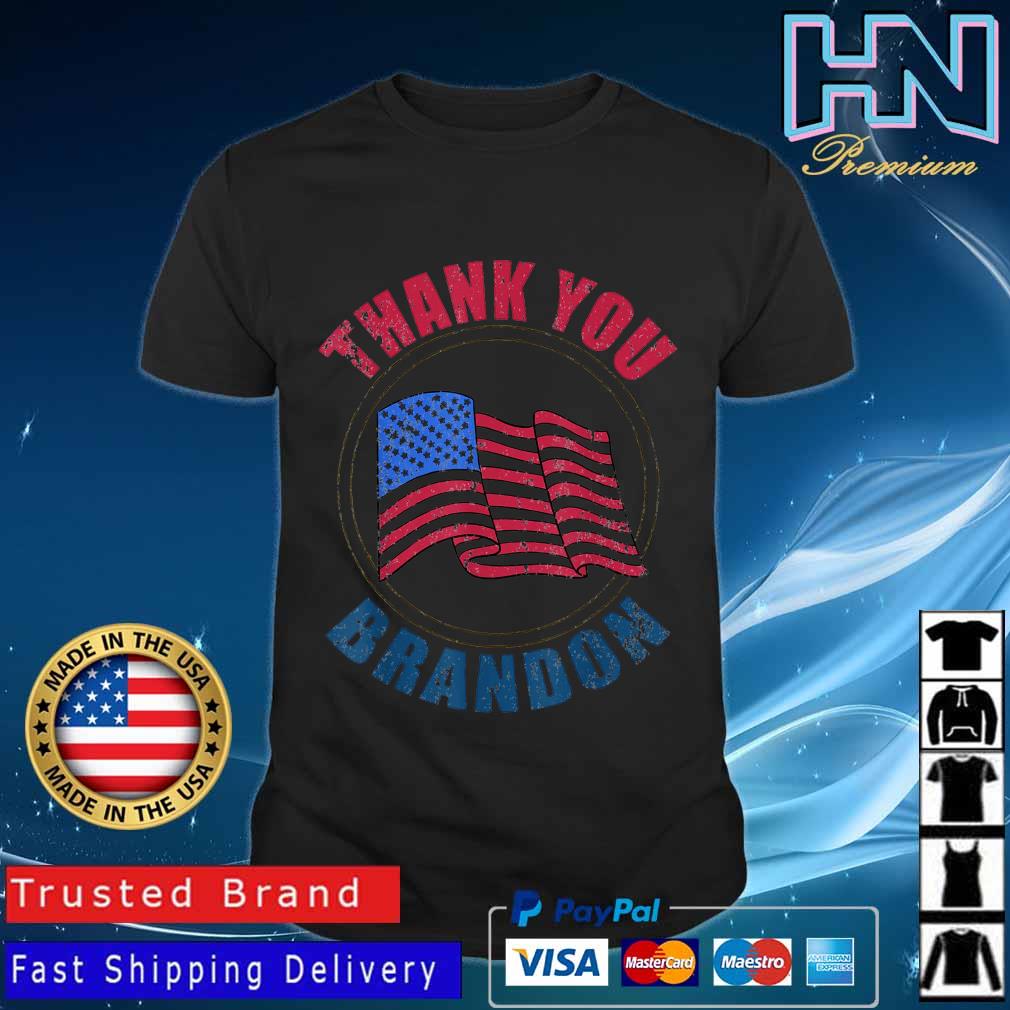 Thank You Brandon Let S Go Brandon American Flag Shirt Hoodie Sweater Long Sleeve And Tank Top