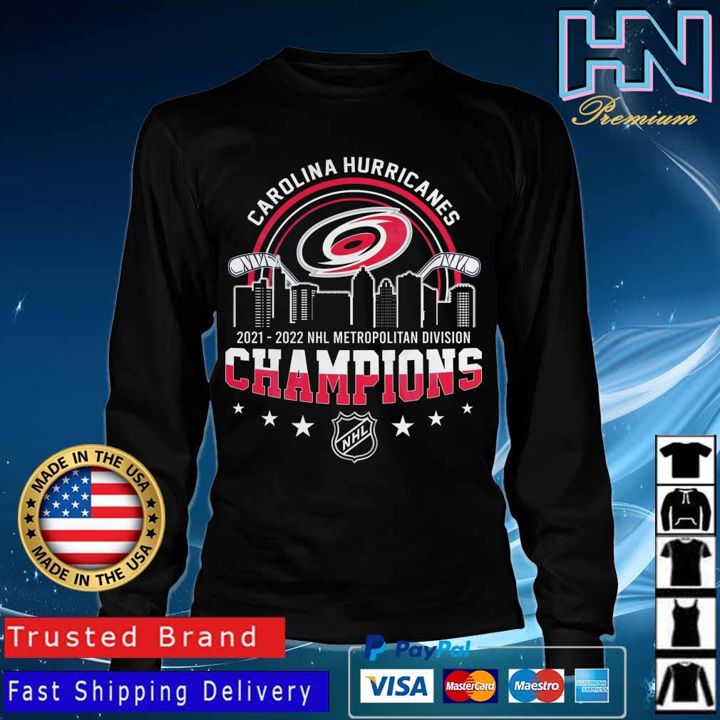 Official Carolina Hurricanes 2022 2023 NHL metropolitan division champions  shirt, hoodie, sweater, long sleeve and tank top