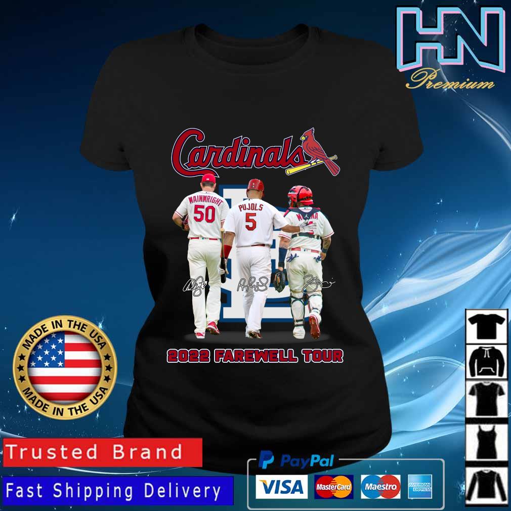 Official St Louis Cardinals Adam Wainwright Albert Pujols and Molina 2022  farewell tour signatures t-shirt, hoodie, sweater, long sleeve and tank top