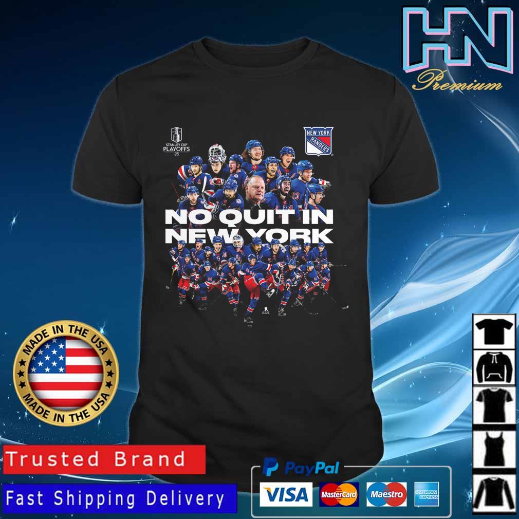 No Quit in New York 21-22 New York Rangers Stanley Cup Playoff T-Shirt -  Kingteeshop