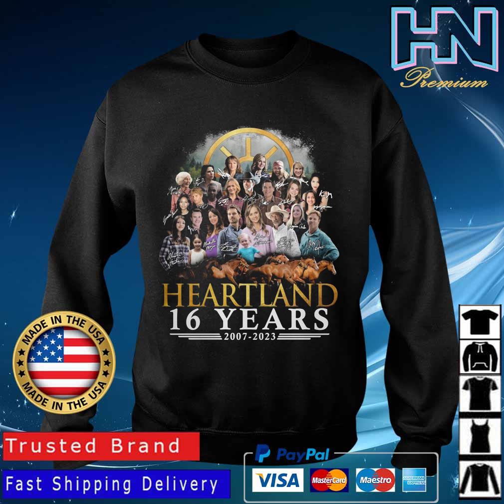 Official Heartland 16 Years 2007 2023 Signatures Shirt Sweater